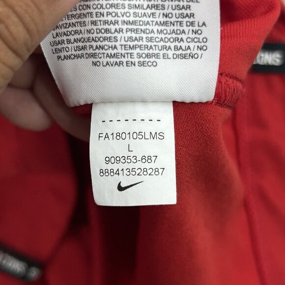 Nike Sweatshirt Womens Large Atlanta Falcons NFL 1/4 Zip Core Pullover Sweater - Picture 11 of 12